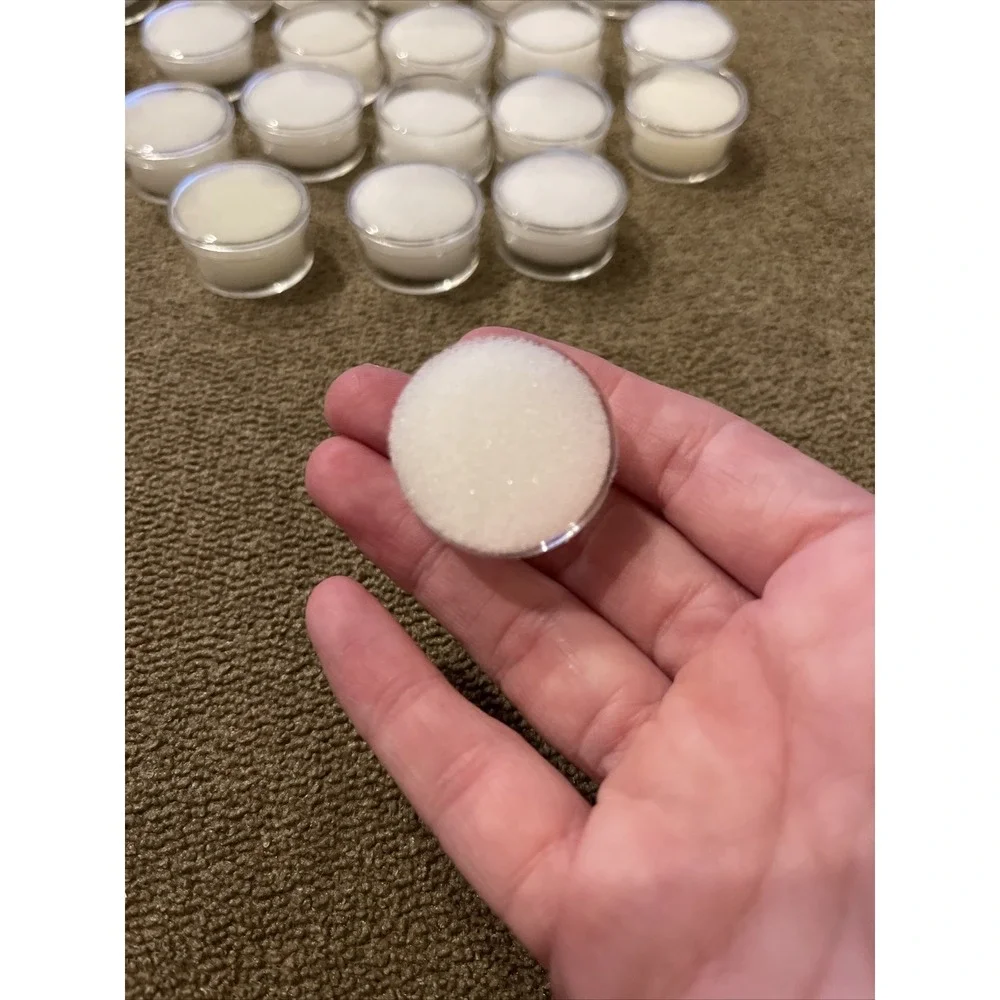 Round Clear Jars Gemstone Charm Storage Plastic Container Lid & Foam 45 (TD)